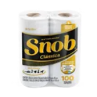 Papel Toalha Snob Multiuso<br/> Folha Dupla Branca Econom — 100 folhas